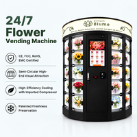 Distributeur automatique de fleurs en plein air, boutique de fleurs automatique, bouquets frais, écran tactile, prix de gros commercial