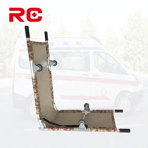 Camilla Plegable Manual de Dos Secciones con Ruedas, Fabricada en China, Ligera, de Aleación de Aluminio, para Transferencia de Emergencia, Certificación CE, Capacidad 160 kg, 6 kg de Peso - Product Image 4