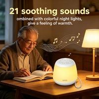 Veilleuse HiFiD W16MAX 8 sons apaisants pour chambre à coucher, machine à bruit blanc sans fil, sons de pluie pour se détendre