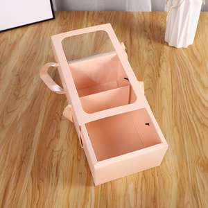 <span class=keywords><strong>Caja</strong></span> de regalo de <span class=keywords><strong>Origami</strong></span> dorada <span class=keywords><strong>cuadrada</strong></span> elegante, <span class=keywords><strong>caja</strong></span> de arreglo floral DIY para ramos de boda de San Valentín, <span class=keywords><strong>caja</strong></span> de recuerdo de fiesta ecológica - Product Image 5