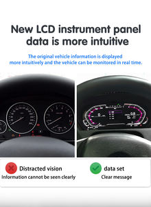 12.3 "quadro strumenti digitali per BMW <span class=keywords><strong>serie</strong></span> 5 E60 E61 <span class=keywords><strong>2002</strong></span> - 2009 CCC Virtual Cockpit LCD pannello tachimetro misuratori di tachimetro - Product Image 2