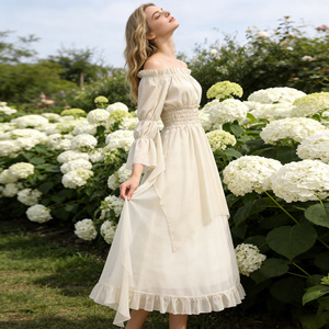 Robe de princesse médiévale Renaissance victorienne steampunk pour femmes, costume d'<span class=keywords><strong>Halloween</strong></span> WDEC-046 - Product Image 2