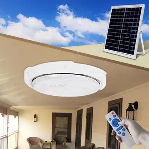 Solar Power Square Round Ceiling Lamp Indoor Led Waterproof Ceiling Solar Lighting50w 100W 150W Glass Led Tube 180lm/w Solar 110