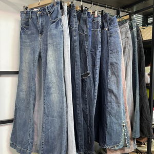 Jeans d'occasion pour femmes, denim skinny de bonne qualité, <span class=keywords><strong>stock</strong></span> de jeans pour femmes, vêtements de marque dépassés - Product Image 5