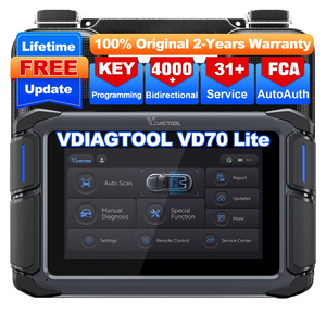 美国仓库VDIAGTOOL VD70 Lite 31 + 重置双向Obd2扫描工具全诊断扫描仪和Immo密钥编程器2025 - Product Image 1