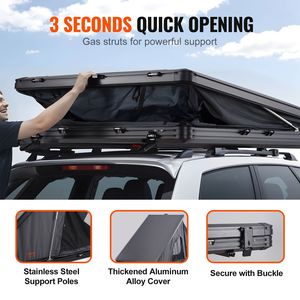 DB Wholesale Waterproof Hard Shell Roof <b>Tent</b> 2-3 Person for Jeep SUV <b>Truck</b> with Ladder for Outdoor Adventures - Product Image 4