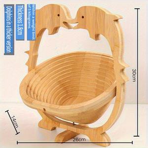 Panier pliable en bambou pour <span class=keywords><strong>fruits</strong></span> et légumes pour usage domestique et fêtes de vacances Porte-<span class=keywords><strong>fruits</strong></span> <span class=keywords><strong>secs</strong></span> et décoration de <span class=keywords><strong>Noël</strong></span> pour les mamans - Product Image 5