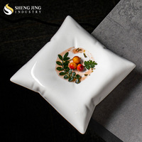 INS Creative Rectangulaire Porcelaine Plat Poli Rectangulaire Plateau Carré pour Restaurant Buffet Dessert Vaisselle Forme De Savon