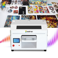 Impresora UV DTF Plana Sailner Mini A3 para Pequeñas Empresas, Impresión de Pegatinas para Móviles, Acrílico, Etiquetas de Cristal, DIY, etc.
