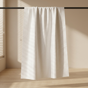 Tissu de luxe en maille aérée, 49% polyester, 46% rayonne, 5% élasthanne, tissage uni, largeur 63 pouces, 350 GSM, textile tissé épais - Product Image 2