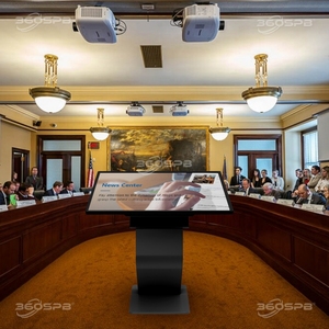 360spb 23.8 inch màn hình LCD hiển thị kỹ thuật số biển trong nhà thông tin truy vấn thiết bị đầu cuối với Windows <span class=keywords><strong>OS</strong></span> cho bệnh viện - Product Image 6