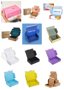 Hộp bìa cứng sóng tự dán, chất liệu kraft, có dây kéo dễ xé, dùng để đóng gói và vận chuyển hàng hóa - Product Image 3