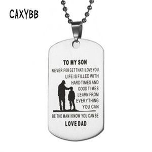 Collana in acciaio inossidabile <span class=keywords><strong>padre</strong></span> e <span class=keywords><strong>figlia</strong></span> <span class=keywords><strong>padre</strong></span> e figlio collana con ciondolo con lettere creative collana regalo per la famiglia gioielli - Product Image 1