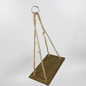 Decoración de Pared, Estantes <span class=keywords><strong>Colgantes</strong></span> de Madera <span class=keywords><strong>con</strong></span> Gancho, Soporte para Macetas Pequeñas - Product Image 3
