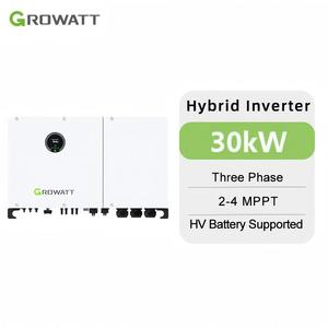 <span class=keywords><strong>Inversor</strong></span> Solar Híbrido Growatt de <span class=keywords><strong>30</strong></span> <span class=keywords><strong>kW</strong></span>, 380 V, Trifásico, IP66, con Soporte de Alto Voltaje - Product Image 1