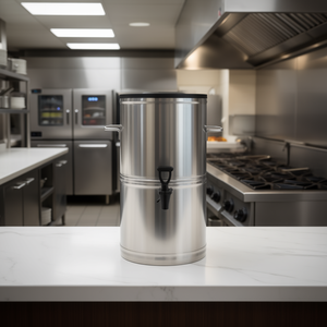 Distributeur de thé glacé en acier inoxydable 4 gallons (15 L) avec robinet, distributeur de boissons commercial pour thé glacé, jus, café - Product Image 2