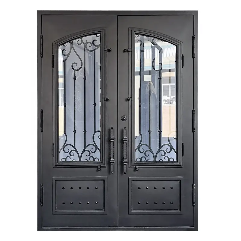 Wrought Iron Entry Door Modern Villa Cast Iron Entry Door Design Entrance Security Wrought Iron Door For House