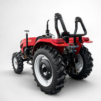 Tracteur agricole à roues certifié CE, facile à utiliser, 35 CV, 55 CV, 4x4, compact, avec pneus R1, ROPS