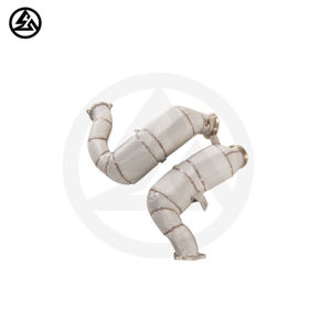 Tuyau de descente CSZ haute Performance Sport Cat pour <span class=keywords><strong>Porsche</strong></span> <span class=keywords><strong>Macan</strong></span> 95B S/Turbo/ <span class=keywords><strong>GTS</strong></span> 2.9T 3.0T 3.6T tuyau de descente avec enveloppe thermique - Product Image 4