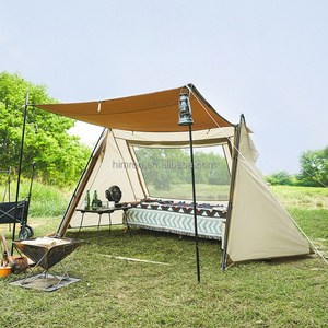 Abri de <span class=keywords><strong>camping</strong></span> double couche personnalisé pour l'extérieur, tente pare-soleil pour le <span class=keywords><strong>camping</strong></span> et la randonnée, imperméable et anti-UV, tente de <span class=keywords><strong>camping</strong></span> de type A - Product Image 4