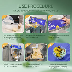 Ticari İtalyan sert dondurma makinesi <span class=keywords><strong>Sorbet</strong></span> Gelato yapımcısı yüksek verimlilik toplu dondurucu meyve Gelato yapma makinesi - Product Image 4