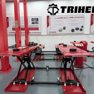 TRIHERO Elevador de Coche Portátil de 1200mm de Posición Media con Sistema Hidráulico, Equipo Elevador de Coche Móvil, Elevador de Tijera Hidráulico - Product Image 1