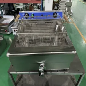 Hot Selling Single Tank Electric Table Top Open Fryer Chips Fryer for Food Shops and Hotels