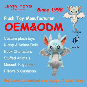 Tùy chỉnh thực hiện đồ chơi sang trọng thấp moq Comforter chức năng thiết kế của riêng bạn gấu mèo khủng long thú nhồi bông làm bằng bông - Product Image 2