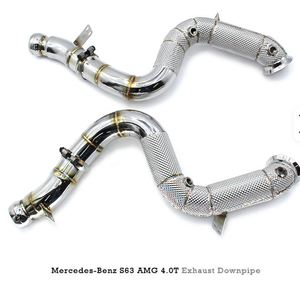 AsiaLink - Downpipes d'échappement en stock, épaisseur 1,2 mm, finition lisse, acier inoxydable 304, bouclier <span class=keywords><strong>thermique</strong></span> pour Audi RSQ8 SQ8 SQ7 4.0T - Product Image 2