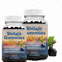 Échantillon gratuit extrait de shilajit gommes naturelles shilajit herb be bodywise pure himalayan shilajit gummies