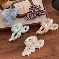 DOWELL Super Fairy Clip à cheveux papillon en strass, assorti à tout, en acétate, fait à la main, grande taille, accessoires de cheveux haut de gamme, luxe léger