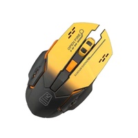 Souris sans fil ergonomique transfrontalière à 6 boutons, silencieuse, rechargeable, double mode, adaptée aux ordinateurs portables et au gaming