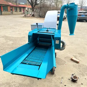 Máquina trituradora de palha para alimentação animal, canudo e feno, máquina cortadora de palha para gado, 5 toneladas/h