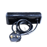 Stopkontak Meja Jepit Standar Inggris 13A 2 Outlet 2 Port USB dengan Proteksi Beban Berlebih untuk Meja Konferensi Kantor
