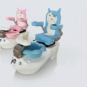 Silla de Pedicura Kisen SPA Estilo Infantil Rosa y Azul, Bañera para Pies de Niños, Salón de Uñas, Spa, Plástico, Masaje Automático, Portátil para Niños y Niñas - Product Image 1
