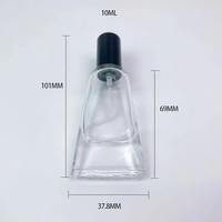 Flacon en verre imprimé à écran plat de 10 ml pour crème visage, dentifrice, mini-parfum, échantillon testeur, vaporisateur à pompe, diffuseur à bâtonnets, aluminium