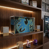 Étui en acrylique transparent anti-UV personnalisé JH pour cartes TCG Mega Phantom TCG X Ex Ultra-Premium Collection avec couvercle magnétique robuste