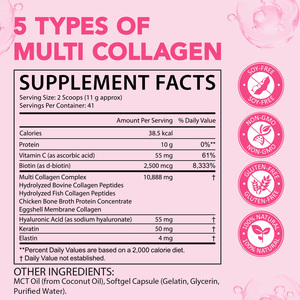 SOLOTREE Complesso di Peptidi di <span class=keywords><strong>Collagene</strong></span> Idrolizzato Vegano Biologico in Polvere con Biotina per Bellezza Uomo <span class=keywords><strong>e</strong></span> Donna - Product Image 6