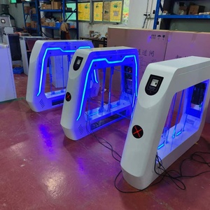 고급 체육관 발권 솔루션 스윙 광학 장벽 게이트 액세스 제어 비활성화 된 QR 코드 개찰구 게이트 놀이 공원 - Product Image 6