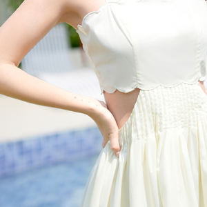 2025 mode luxe moulante tenue décontractée femmes dames Vestidos Elegantes vêtements printemps Vintage robe creux crochet fleur - Product Image 3