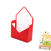 Vente en gros d'enveloppe d'emballage de boîte cadeau de décoration florale de la Saint-Valentin style d'enveloppe pour la manipulation d'impression de stratification mate de gaufrage de rose