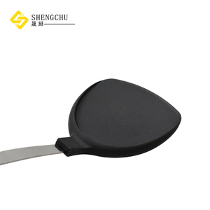 Ensemble complet personnalisé d'ustensiles de cuisine écologiques en acier inoxydable avec poignées, pics en nylon, spatules, <span class=keywords><strong>pince</strong></span> à éplucher, résistant aux aliments et au lave-vaisselle - Product Image 3