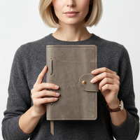 Bloc-notes quotidien pour le bureau, hommes et femmes, papier non ligné, carnet d'écriture, journal en cuir fait main vintage antique