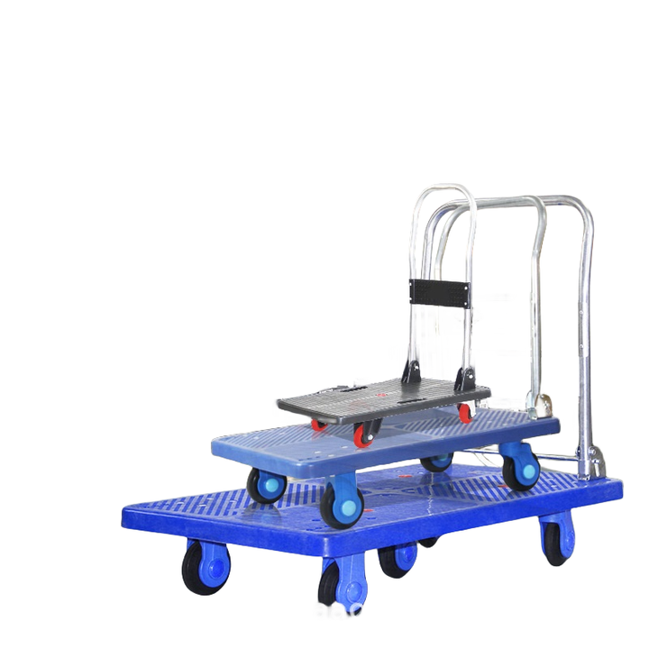 300kgs Folding design plastic bottom platform hand truck transport ...