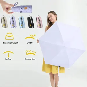 Mini Sombrilla Plegable Portátil, Protección UV, Impermeable, para Viajes y Exteriores, con Logotipo Personalizado, Proveedor Chino - Product Image 2