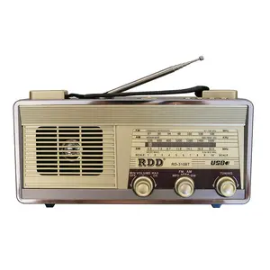 Tocha vintage de RD-310BT, multibandas retrô, rádio de madeira com reprodutor de música