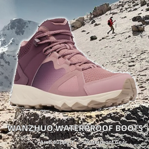 Botas de Senderismo Impermeables de Malla para Mujer WANZHUO, con Soporte de Arco EVA, Botón Giratorio, Transpirables, para Viajes, Invierno, Otoño y Primavera - Product Image 2