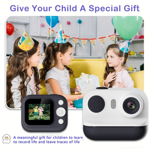 Kids Instant <b>Print</b> <b>Camera</b> Toy Dual Lens Selfie Birthday Gift for Girl Boy Favorite D21 - Product Image 6