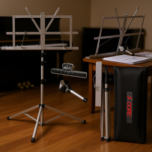 Support de musique portable 5Core, trépied pliable réglable en aluminium avec sac de transport pour instruments - Product Image 2