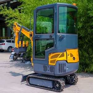 Mini-excavatrice sur chenilles avec cabine fermée, chauffage et climatisation, pour l'entretien des petites exploitations agricoles et les travaux de développement terrestre, OEM ODM - Product Image 3